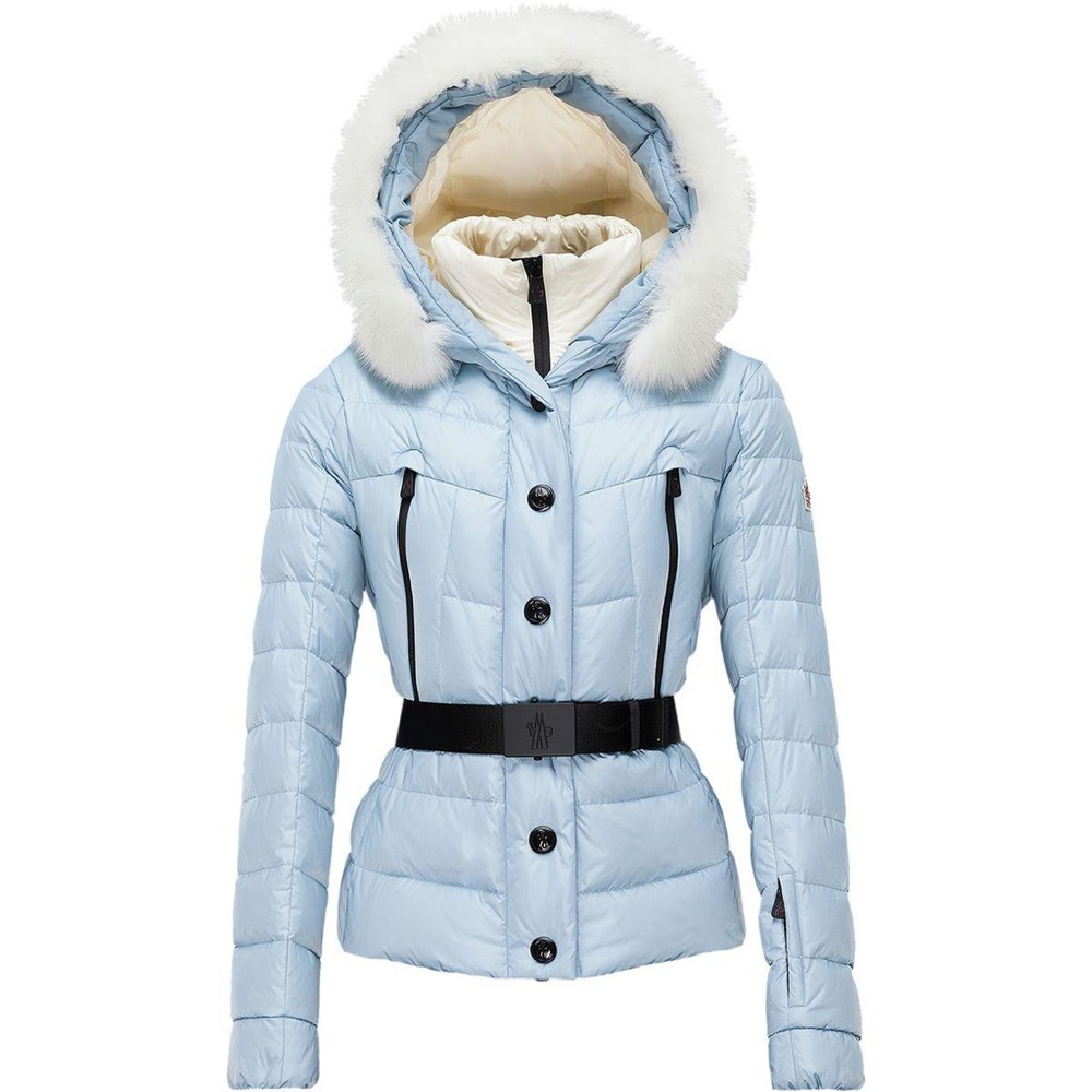 Moncler Grenoble Beverley jacket faux fur baby blue smalll